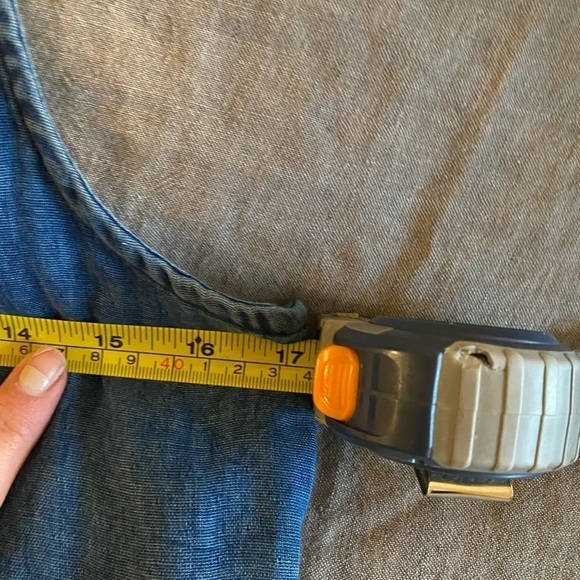 Faherty Women’s Dream Cotton Gauze Isha Dress Blue Size S Mini Sleeveless - Picture 8 of 9